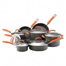 Rachael Ray Hard Anodized Nonstick 14 Piece Cookware Set RRY1393
